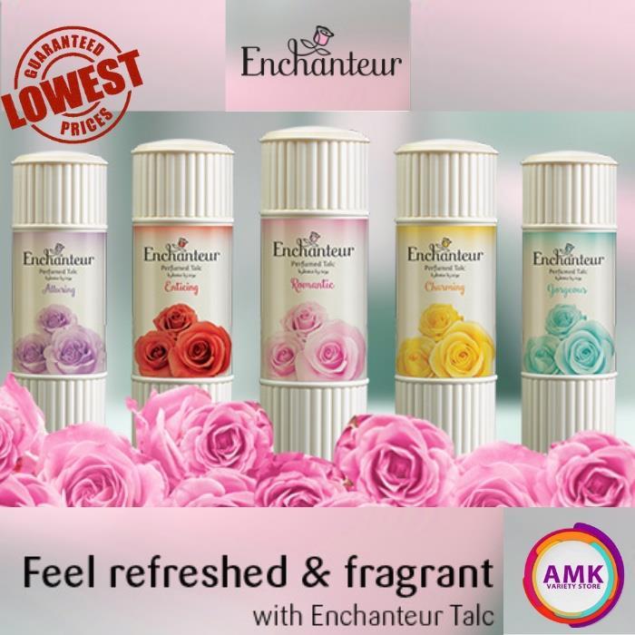 Enchanteur Perfumed Talc Body Powder Charming Desire Alluring Romantic 200g  x 4