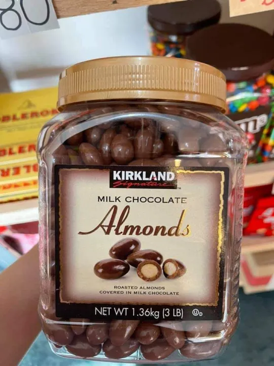 Kirkland Milk Chocolate Almonds 1.36kg Lazada PH