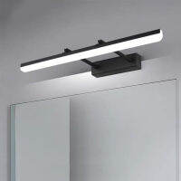 Modern cabinet mirror special led wall lamp black and white bathroom bathroom lamp household L90 80 60 40cm mirror front lamp