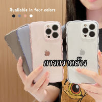 ⚡️การกวาดล้าง⚡️เคสไอโฟน TPU Clear คลื่น เคส For iPhone 11 12 13 Pro Max 12 13 Mini X XR XS Max 7 8 Plus SE 2020 ซิลิโคนอ่อนนุ่มขอบกันกระแท เคสไอโฟน11