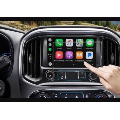 dvvbgfrdt 8 Inch Navigation Glass Protective Film for Chevy Silverado 1500 2500HD Chevrolet Colorado 2015-2019 Car interior Accessories