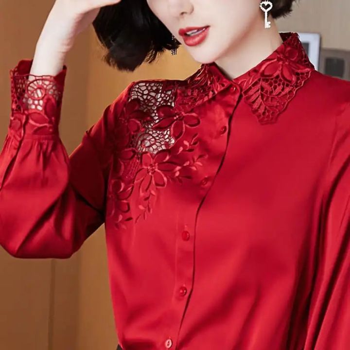 imitation-silk-shirt-women-spring-and-autumn-imitation-mulberry-silk-embroidery-hollow-slim-long-sleeved-top-casual