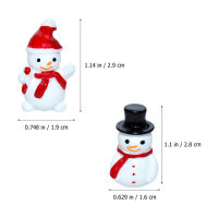 BESTOMZ 40pcs Miniature Snowman Figurine ตกแต่งคริสต์มาส Snowman รูปปั้นโต๊ะ Snowman Decor