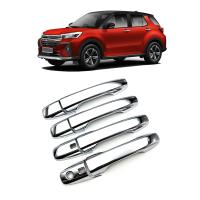 8Pcs Chrome Car Exterior Side Door Handle Frame Cover Trim for Perodua Ativa Toyota RAIZE Daihatsu ROCKY