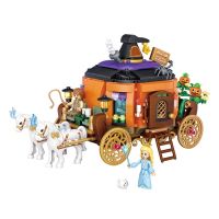 blg Assembly Pumpkin Carriage Building Block Set Toy Boys Girls Party Activity Game 【JULY】