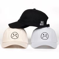 COD tjjs079 Sad Boys dad hat Adjustable cotton Skateboard Hats crying face Baseball cap cotton Black Hats Curve golf Caps wholesale