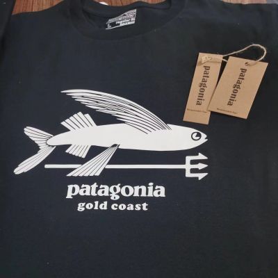 American Patagonia Patagonia เสื้อยืดแขนสั้นสำหรับผู้ชายและผู้หญิงที่ได้รับความนิยมเหมือนกันในช่วงฤดูร้อน