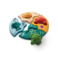 Plantoys - Marine Puzzle จับคู่สัตว์ทะเล ของเล่นไม้เสริมพัฒนาการ