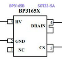 10pcs x BP3165B isolated CC flyback LED driver IC