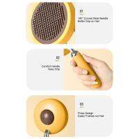 แปรงแมวสำหรับ Shedding Self Cleaning Slicker Brushes For Dogs Cats Detangle s Undercoat Fur Comb For Long Or Short Hair Dogs