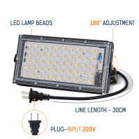 สว่างมาก สปอต ไลท์ JZ-50W​ LED​ spot​light​ ไฟสปอตไลท์220V