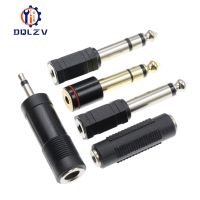 6.35mm Female Plug to 3.5mm Male 2Pole 3 Pole Connector Headphone Amplifier Audio Adapter Microphone AUX 6.3 3.5 mm Converter