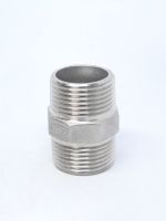 1/8 1/4 3/8 1/2 3/4 1 Male Hex Nipple Union 304 Stainless Pipe Fitting Connector Coupler Water Oil Air Thread Adapter