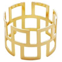 Napkin Ring 4 Pcs, Gold Napkin Ring Is Suitable for Party, Thanksgiving, Wedding Decoration or Leisure Table Decoration