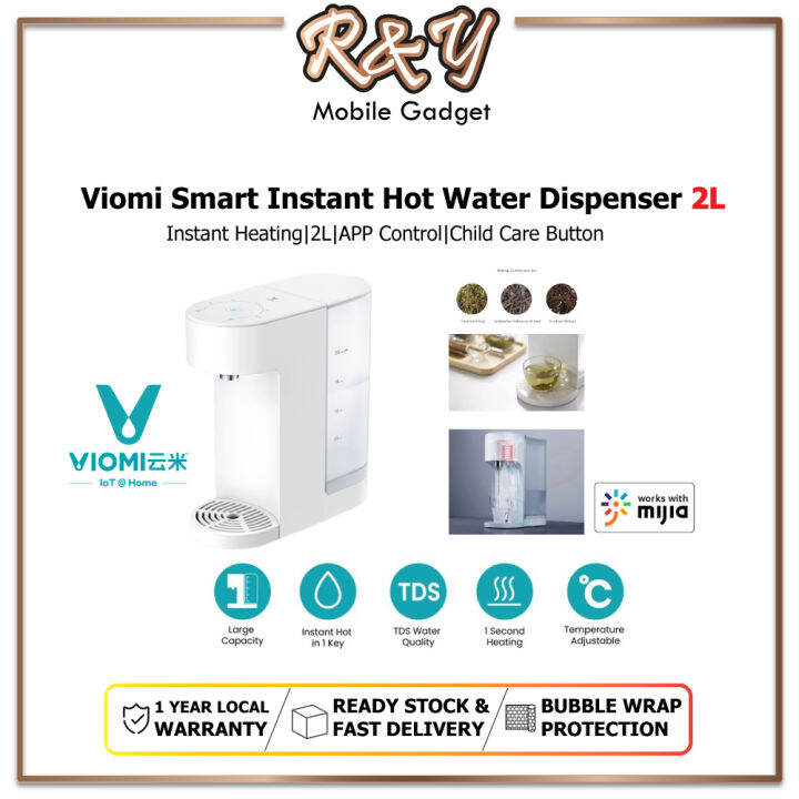 Viomi Smart Instant Hot Water Dispenser 2.0L [App Control Quick Boiled Heating Water