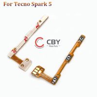 ปุ่มเปิดปิดปุ่มที่ปรับเสียงขึ้นลงสายเคเบิ้ลยืดหยุ่นสำหรับ Tecno Spark 3 4 5 6 7 Air Lite Go Pro 8Pro ปรับระดับเสียง8C เฟล็กซ์