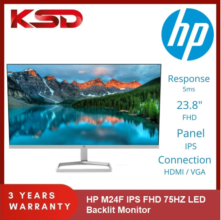 Hp M24f Fhd Monitor Hdmivga75hz5msfreesyncborderless Lazada