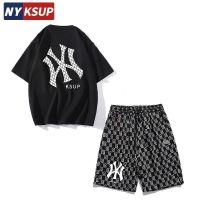 【July hot】 joint sportswear suit mens 2023 summer new loose casual trendy brand two-piece set