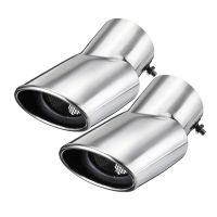 卍┋ 2pcs Car Exhaust Pipe Stainless Steel Oval Exhaust Muffler Tip For Honda CRV CR-V 2017 2018 For Land Rover Range Rover 2002-2010