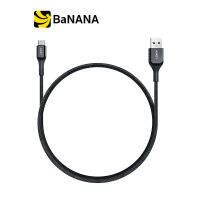 สายชาร์จ  AUKEY USB-A to USB-C Cable Braided Nylon 1M. Black (CB-CD43) by Banana IT