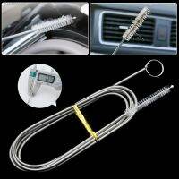 ₪❁ Stainless Steel Car Drain Dredge Cleaning Scrub Brush Sunroof Door Windshield Cleaning Brush Auto Drain Hole Pipe Clean Brush