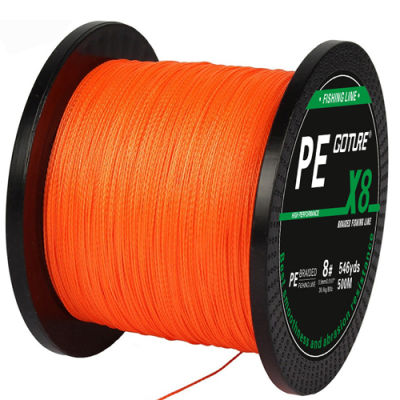 Goture 8 STRANDS 500m PE Braided Fishing Line Super Strong Japan Multifilament Fishing Line 17 22 30 39 45 51 55 74 87 108LB
