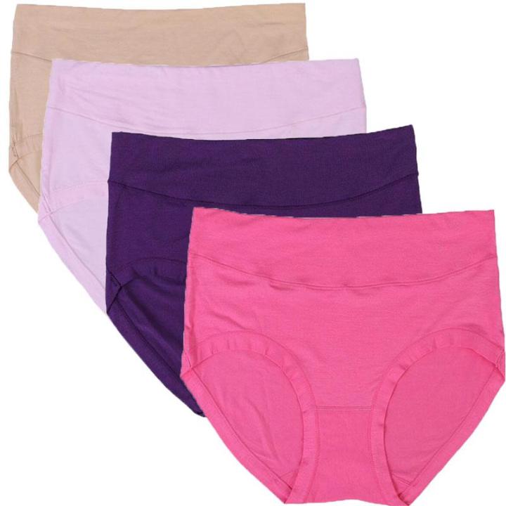 4pcs 40-95kg Modal cotton ladies underwear panties large size