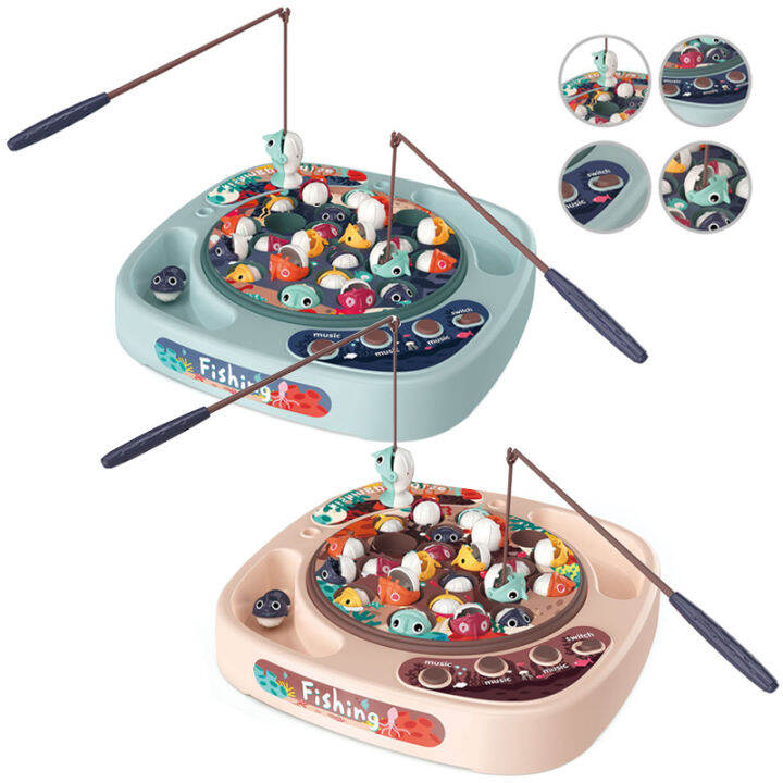 childrens-toys-magnetic-fishing-goods-music-electric-circulation-fishing-duck-fishing-platform-water-play-game-baby-toy