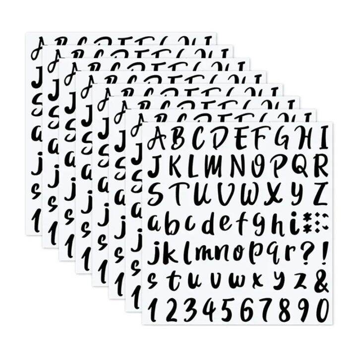 2772 Alphabet Stickers 22 Sheets 1 Inches Alphabet Number