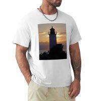 Sunset At Annisquam Lighthouse T-Shirt Kawaii Clothes Plus Size Tops Plain T-Shirt T Shirts Men