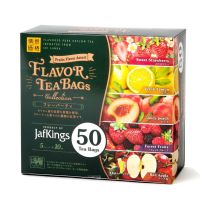 ??พร้อมส่ง?? Flavor Tea Bags By Jafkings ชาผลไม้ บรรจุ 50 ซอง นำเข้าจากญี่ปุ่น EXP 01/12/2024