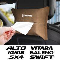 ❧○ Car Seat Back Tissue Holder Box For Suzuki Jimny Swift Vitara Ignis Alto Baleno SX4 Samurai S Cross Celerio Ertiga Ciaz Equator