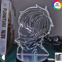 อะนิเมะ Jujutsu Kaisen รูป Inumaki Toge 3D LED ลาวาโคมไฟ RGB ไฟในคืนห้องนอนตกแต่งตารางวันเกิดมังงะของขวัญสำหรับเพื่อน