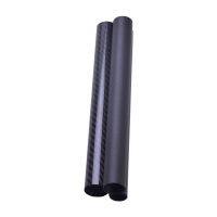 4PCS CarBon Fiber Tube Length 250mm Diameter 9mm 10mm 12mm For RC Model Aircraft Drone Accessories Wires Leads Adapters