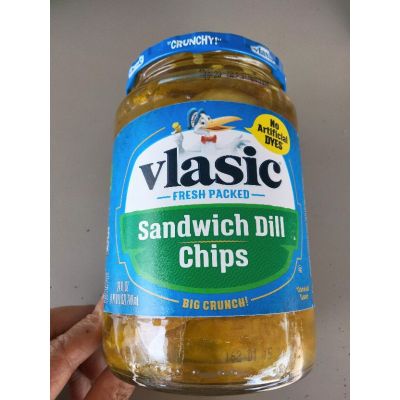 🔷New Arrival🔷 Vlasic Pickles Dill แตงกวาดอง หั่นแว่น ปรุงรส วีลาสิค 710ml 🔷🔷