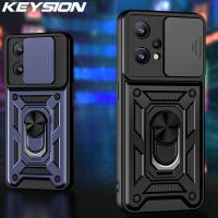 KEYSION เคสกันกระแทกสำหรับ Realme 9 Pro + Plus 9i C35กดดึงกล้องป้องกันโทรศัพท์สำหรับ OPPO Reno 7 Pro 7Z 5G Find X5 Lite