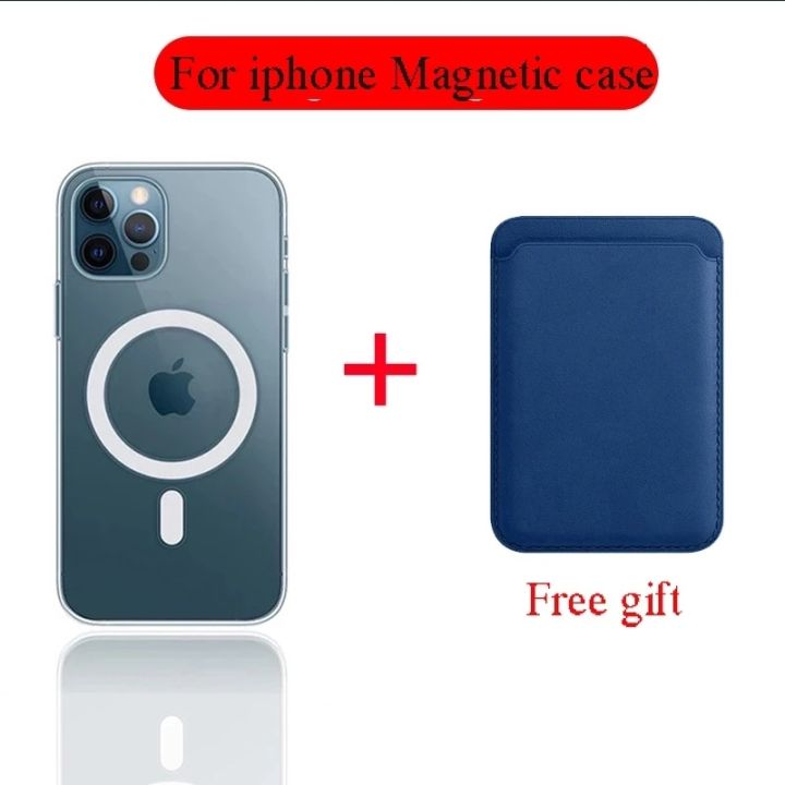 16-digits-กรณีแม่เหล็กใสอัพเกรดกระเป๋าบัตรกระเป๋าสตางค์สำหรับ-iphone-12-13-pro-max-mini-magsafing-แม่เหล็กสำหรับ-iphone-11-pro-xs-max-x-xr
