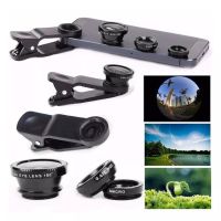 3in1 Fisheye Phone Lens 0.65X Wide Angle Zoom Fish Eye 10X Macro Lenses Camera Kits With Clip Lens On The Phone For Smartphone