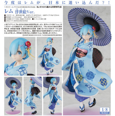 Figure ฟิกเกอร์ จากเรื่อง Re Zero รีเซทชีวิต ฝ่าวิกฤตต่างโลก Blue Rem เรม Starting Life in Another World Ukiyo-e Ver Anime ของสะสมหายาก อนิเมะ การ์ตูน มังงะ คอลเลกชัน ของขวัญ Gift จากการ์ตูนดังญี่ปุ่น New Collection Doll ตุ๊กตา manga Model โมเดล