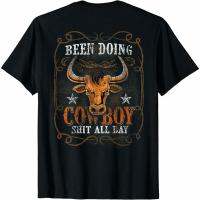 ทำคาวบอย Sh T All Day Bull Riding Cow Cowboy Tshirt