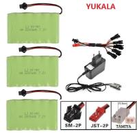 【YF】 YUKALA 7.2V 2800mAh Ni-MH rechargable SM plug for RC Truck/ car/ boat/RC tank JST/SM/Tiamiya 7.2 v 2800 mah