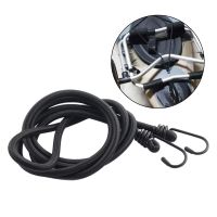 Black Bungee Cord with Hooks Extra Strong Bungee Cords Elastic Strap Motorcycle Carrying Lock Cargo ##