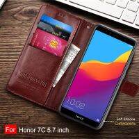 (OKJHHUHGYYHF เคสโทรศัพท์ S) สำหรับ Huawei เกียรติยศ7C เคสรุ่นรัสเซียเคสหนังกระเป๋าเงินแบบฝาพับสำหรับเกียรติยศเคส7C AUM-L41แม่เหล็กเกียรติยศ7C เคสโทรศัพท์