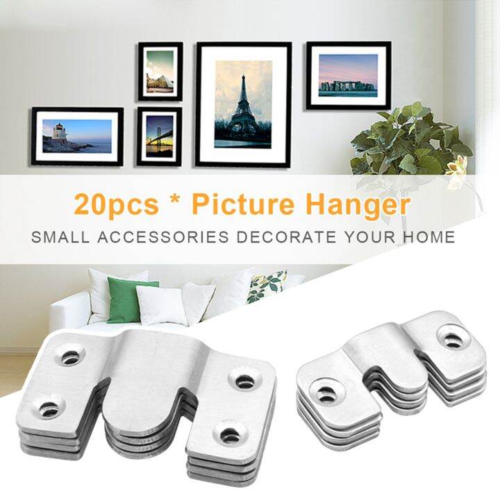 ERLANY Flush Mount Z Clip Art Painting Interlocking Photo Frame Hook