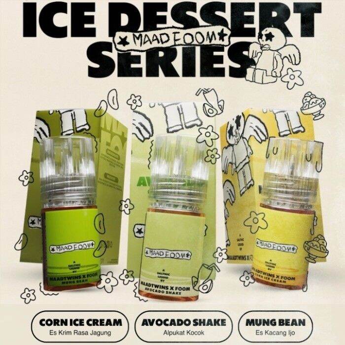 Salt nic FOOM Ice Dessert Series 30ml 30mg Lazada Indonesia