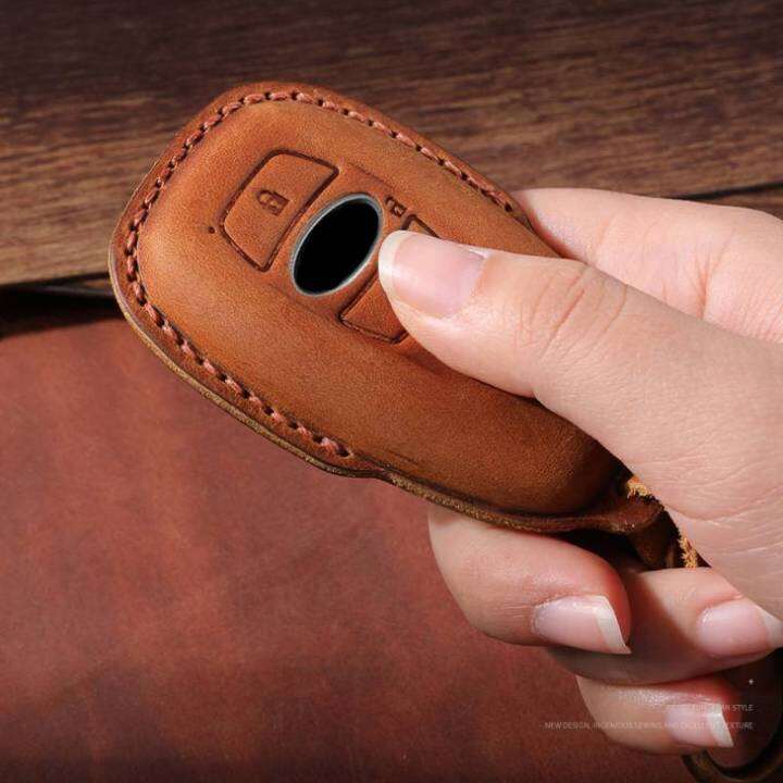 crazy-horse-leather-car-key-case-cover-keyring-for-subaru-legacy-xv-forester-outback-brz-sit-shell