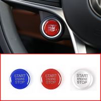 For Alfa Romeo Giulia Stelvio 2017 2018 ABS Plastic Car Start Engine Stop Cover Trim Essories