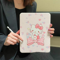 เคสไอแพดแบบหมุนได้สำหรับ iPad 360รูปโบว์ MD 10.2 7th 8th 9th ช่องเสียบปากกาลายการ์ตูนน่ารัก Air45 11pro/12.9