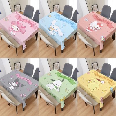 Sanrio Cartoon Cute Children Adult Dormitory Table Cloth Office Table Mat Coffee Table Cloth Room Cabinet Decorative Table Cloth