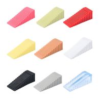 【LZ】♀  Silicone Door Stopper Reusable Shock Absorbent Block Wedge Doorstops Door Handle Stopper Home Office Door Anti-collision Stopper